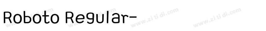 Roboto Regular字体转换